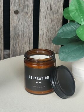 Relaxation No. 45 Scented Candle - Amber Glass